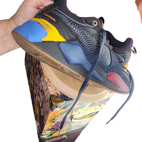 PUMA EUC BOYS YOUTH  RS X GLOBAL SZ 5 FUTURISM CASUAL LACE UP SNEAKERS - Picture 5 of 8